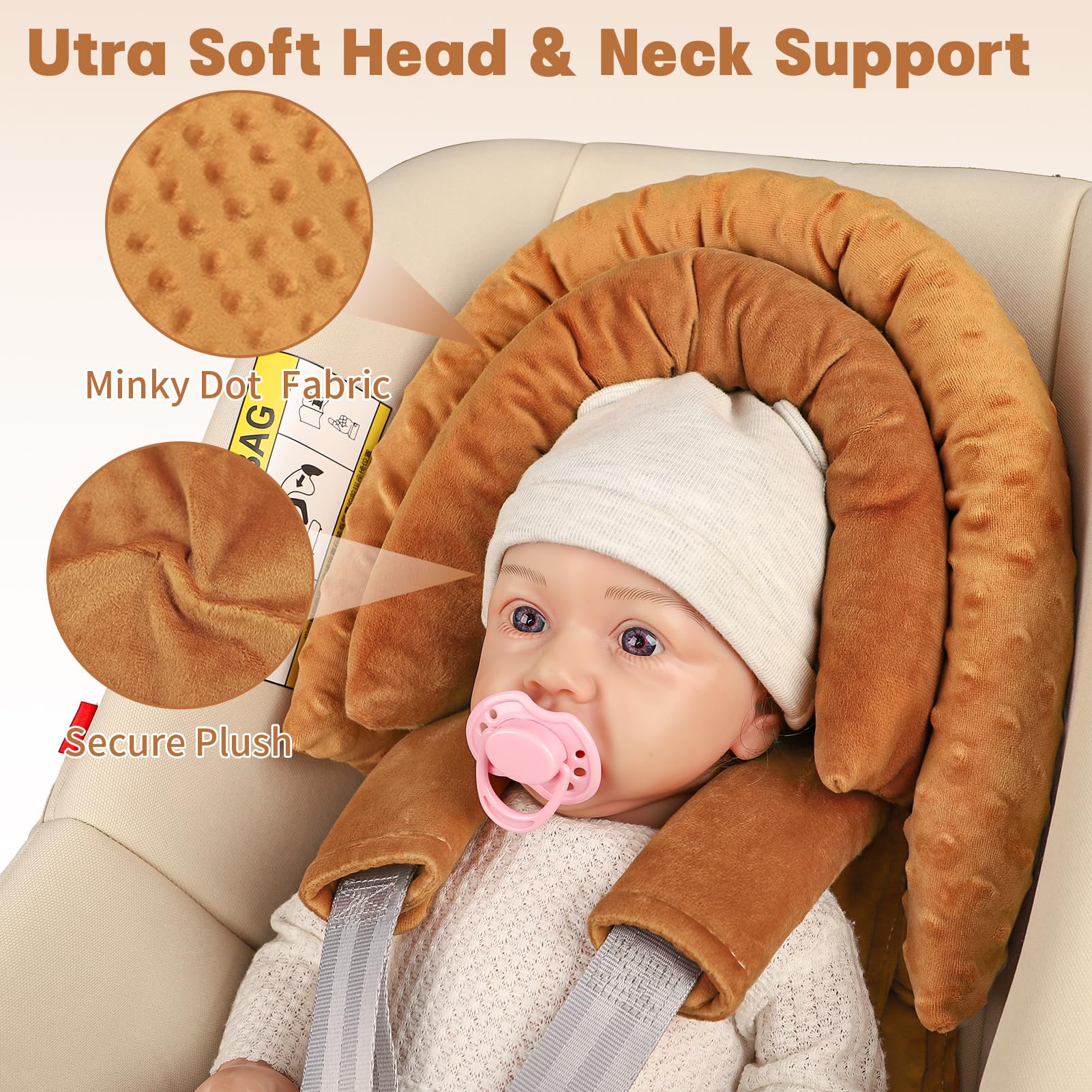 HNHUAMING fits car seats, strollers, swings, bouncers for versatile travel.