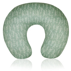 HNHUAMING green sage nursing pillow cover close-up showing soft, breathable fabric for feeding comfort