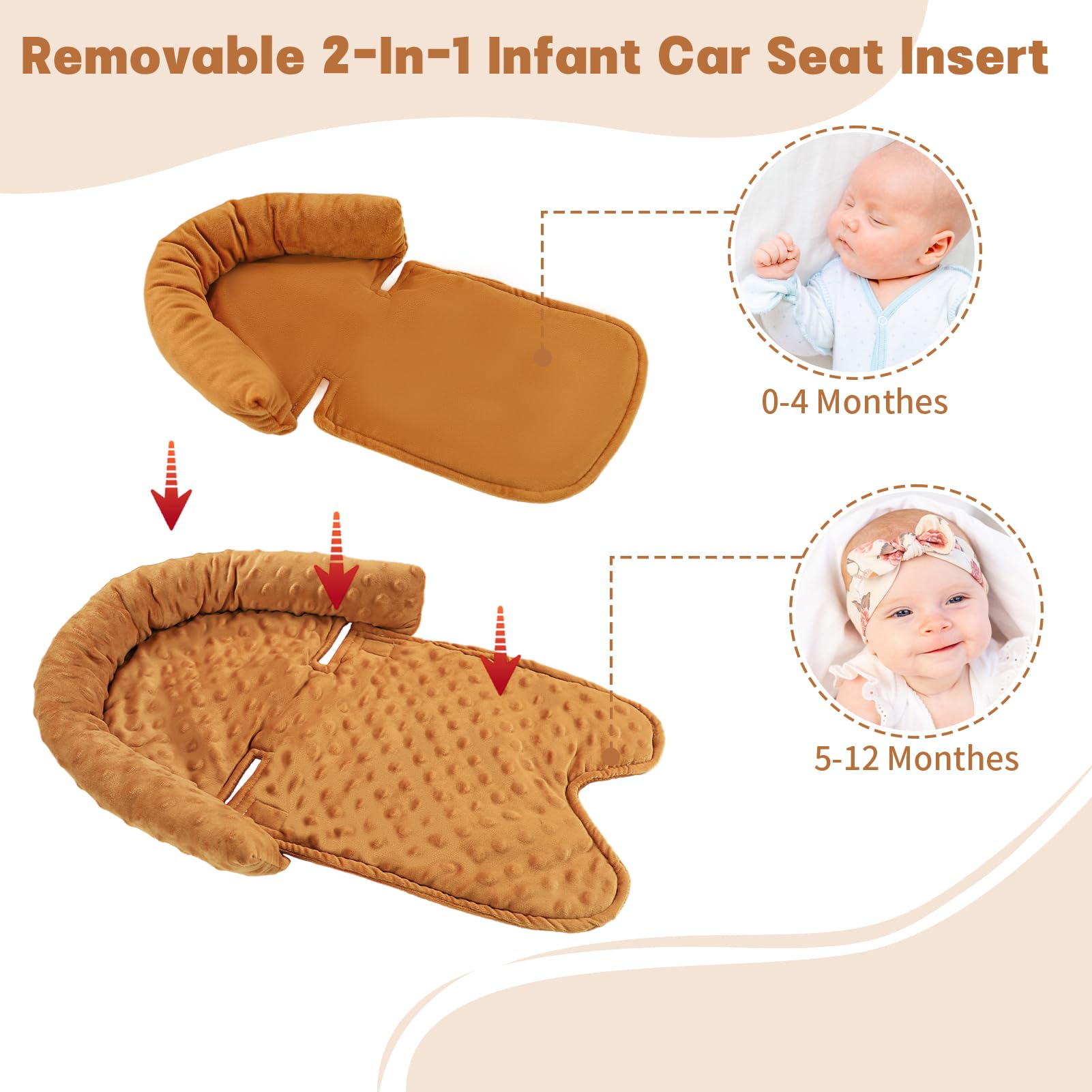 HNHUAMING two-straps pads detail demonstrates shoulder protection from seat belt chafing.