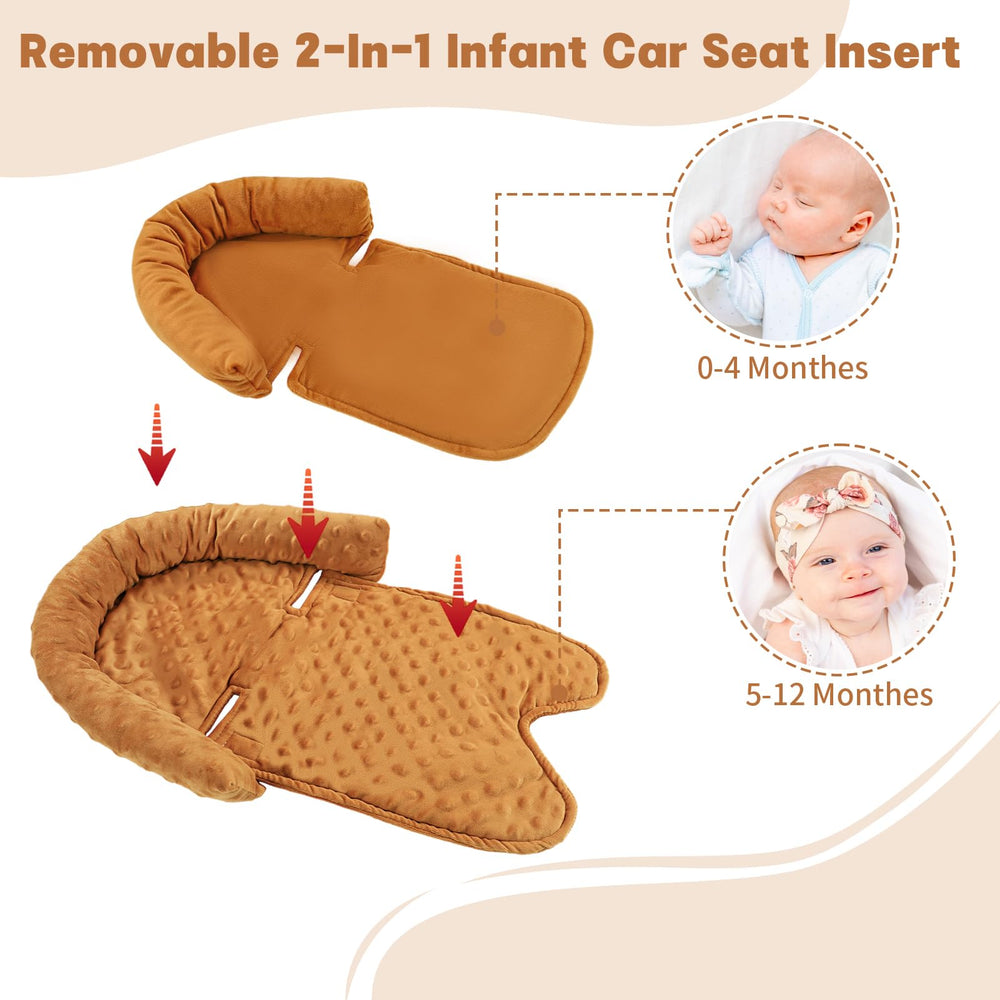 HNHUAMING two-straps pads detail demonstrates shoulder protection from seat belt chafing.