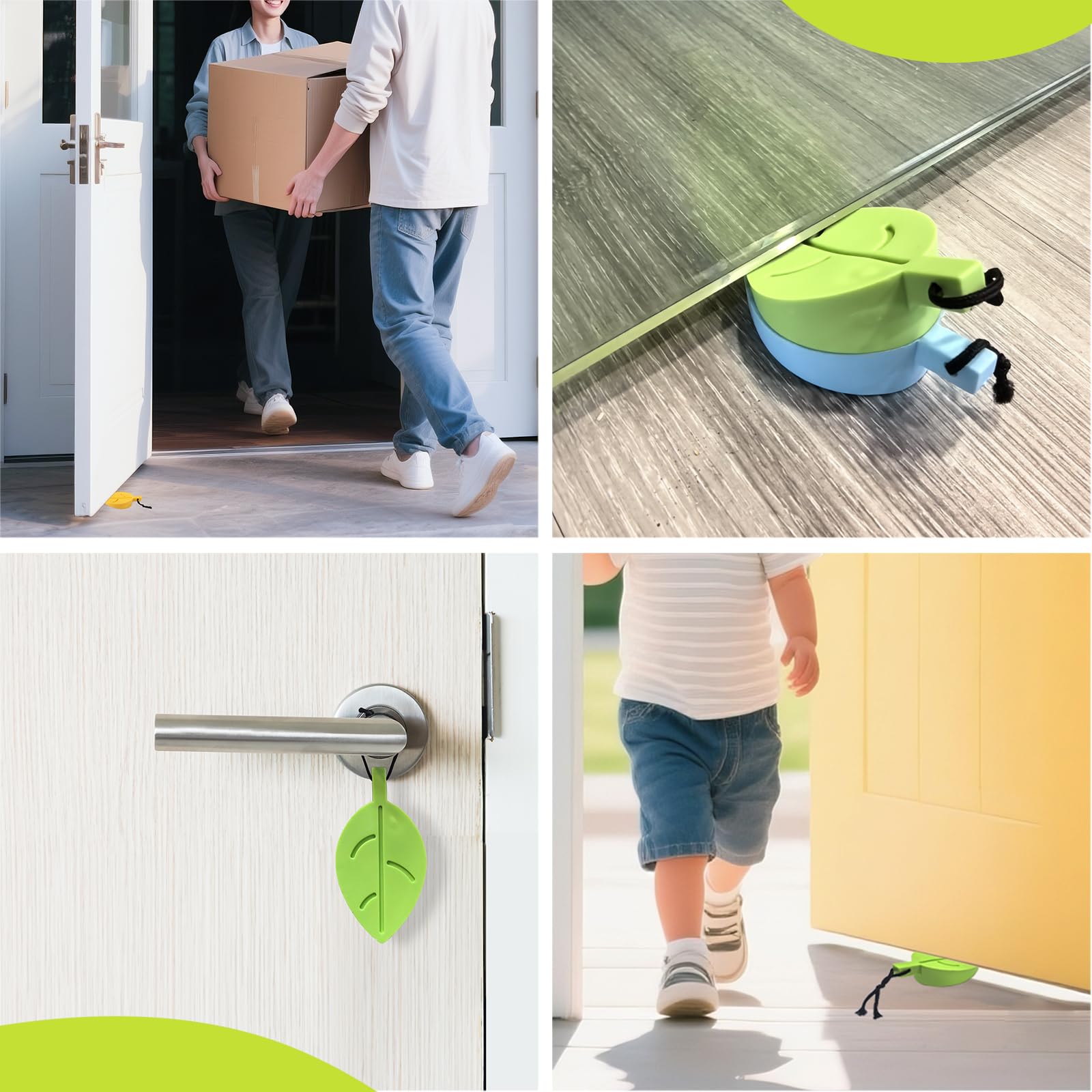 HNYYZL door stopper packaging reveals four-piece set with rope
