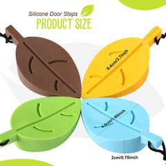 HNYYZL leaf door stopper yellow enhances kid-friendly corners and gentle door operation