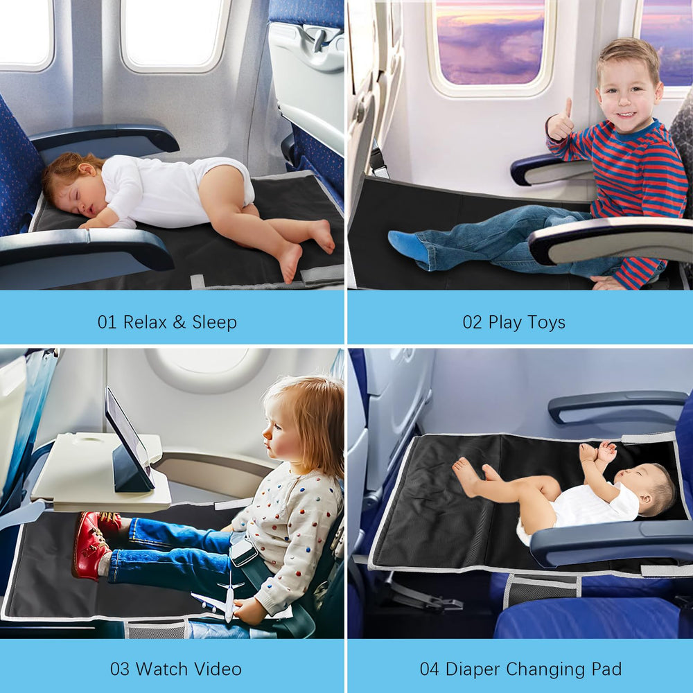HO-KLOSS Portable Bed converts seat area into a cozy space on long trips.