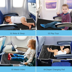 HO-KLOSS Portable Bed converts seat area into a cozy space on long trips.