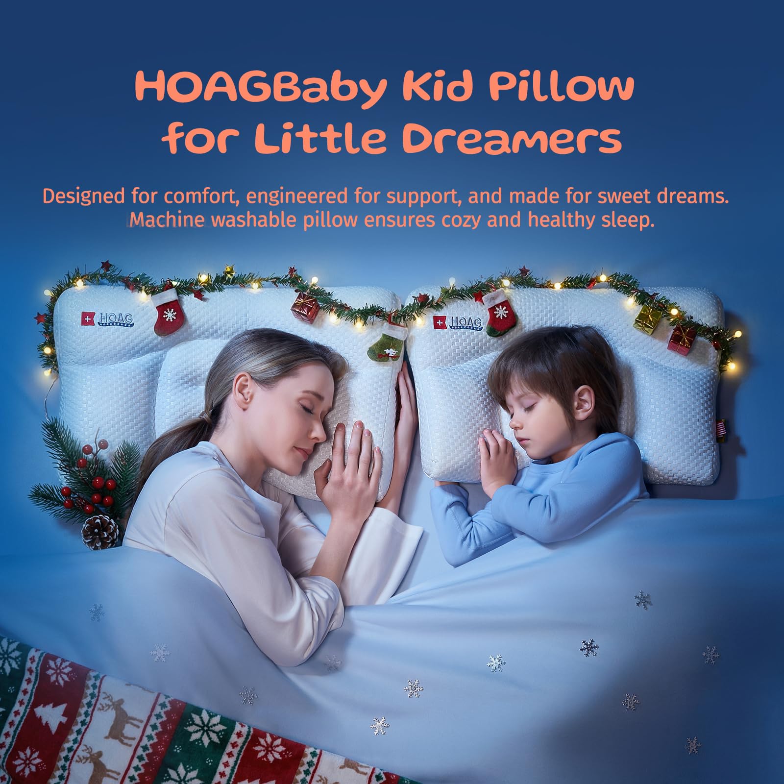HOAGBaby pillowcase-material-blend balances softness and breathability.