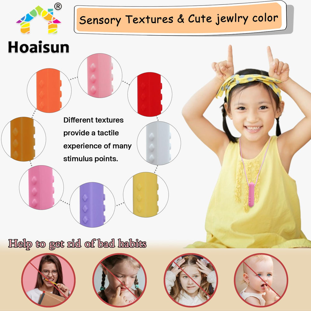 Hoaisun chew necklace safety breakaway clasp supports secure, worry-free wear.