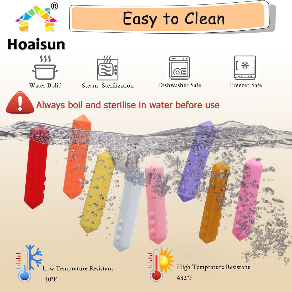 Hoaisun chew necklace teething-friendly option for babies and toddlers.