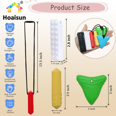Hoaisun chew necklaces crayon texture provides soothing tactile input