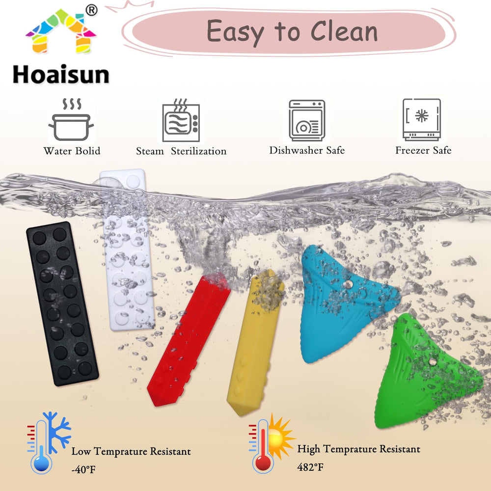Hoaisun chew necklaces durable silicone design withstands daily wear