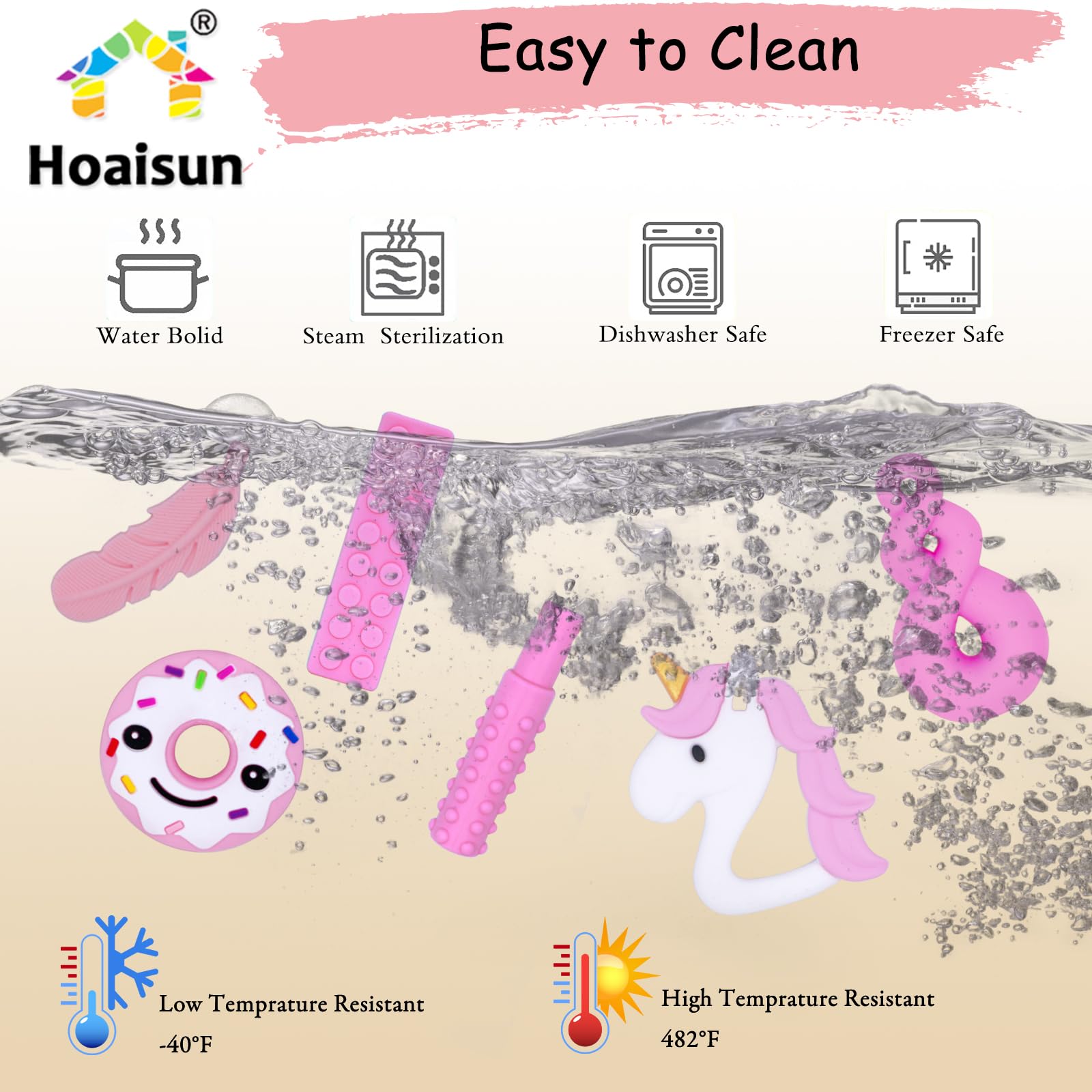 Hoaisun mace shape chew necklace reduces fidgeting in classrooms.