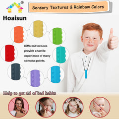 Hoaisun chew necklaces shark teeth texture helps oral exploration