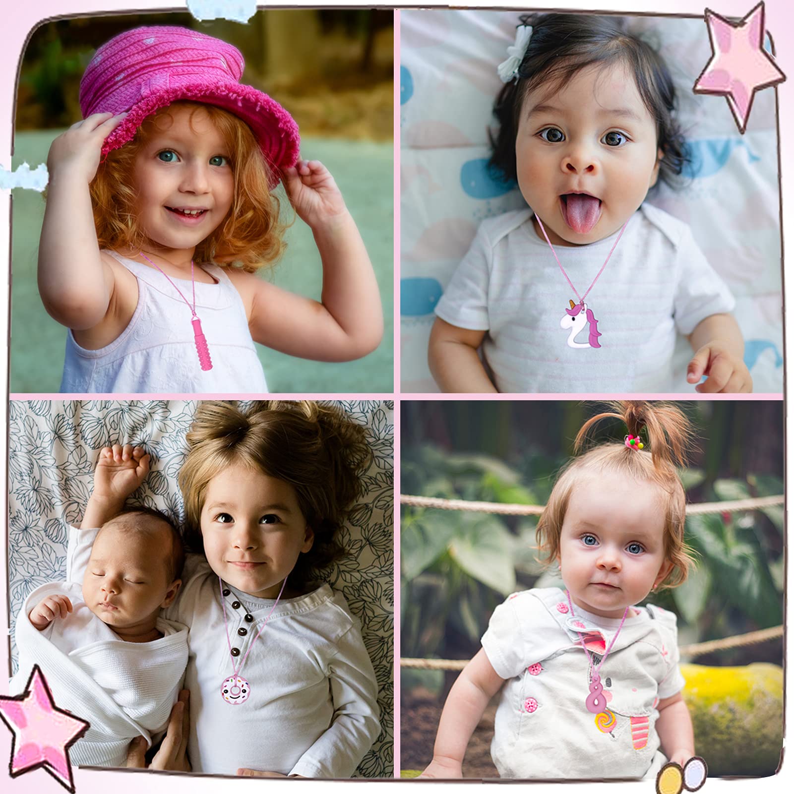 Hoaisun teething chew necklace is easy to clean for daily use.