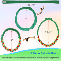 Hoaisun colorful terry cloth chew chains ideal for on-the-go engagement.