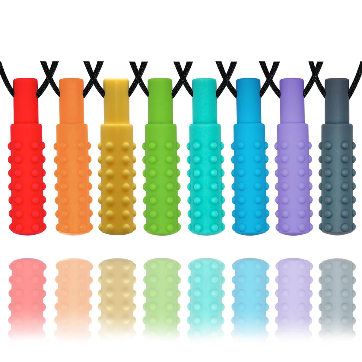 Hoaisun sensory chew necklaces packaging view for quick selection