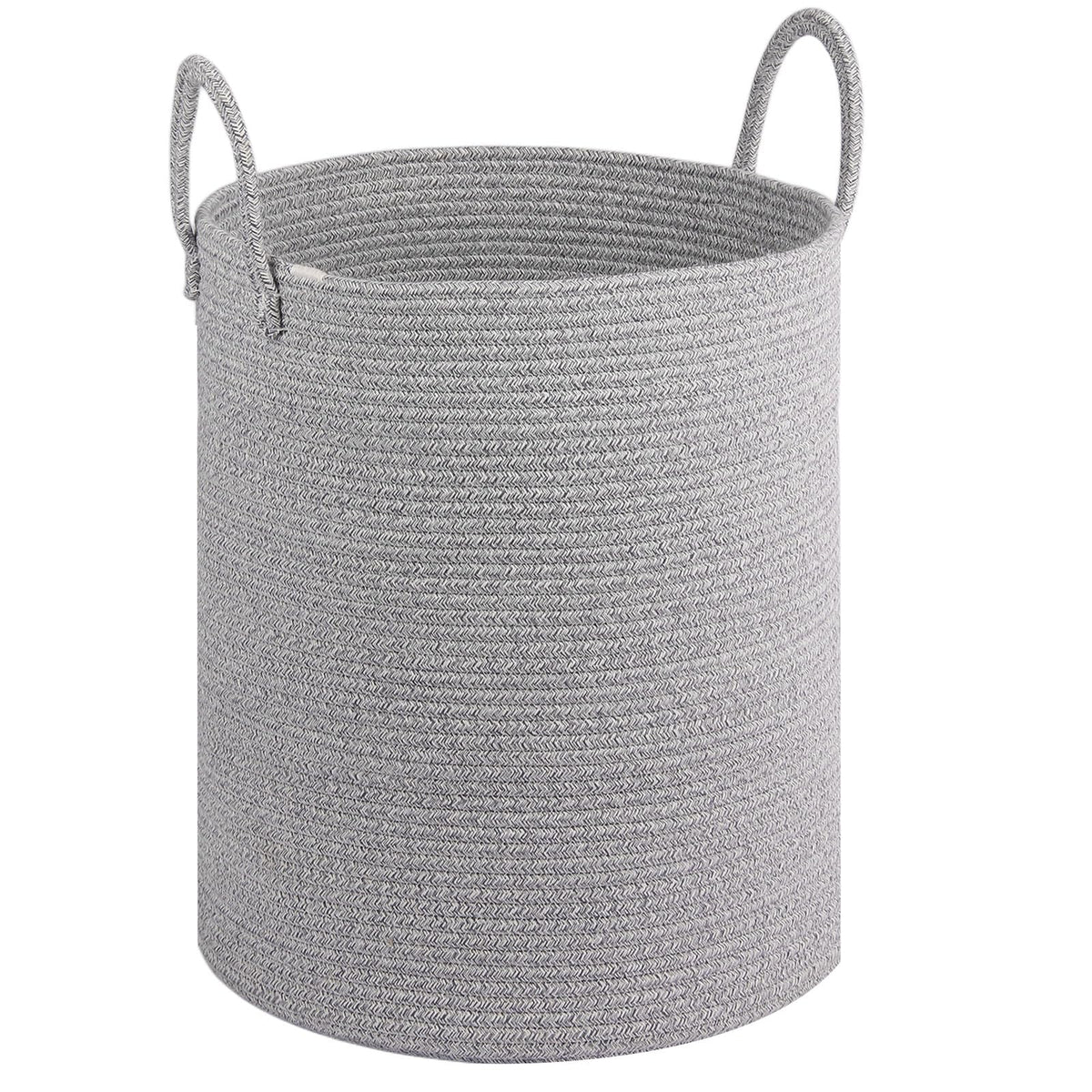 HOBASKET large laundry basket 55L front view for organized laundry storage.