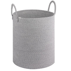 HOBASKET large laundry basket 55L front view for organized laundry storage.