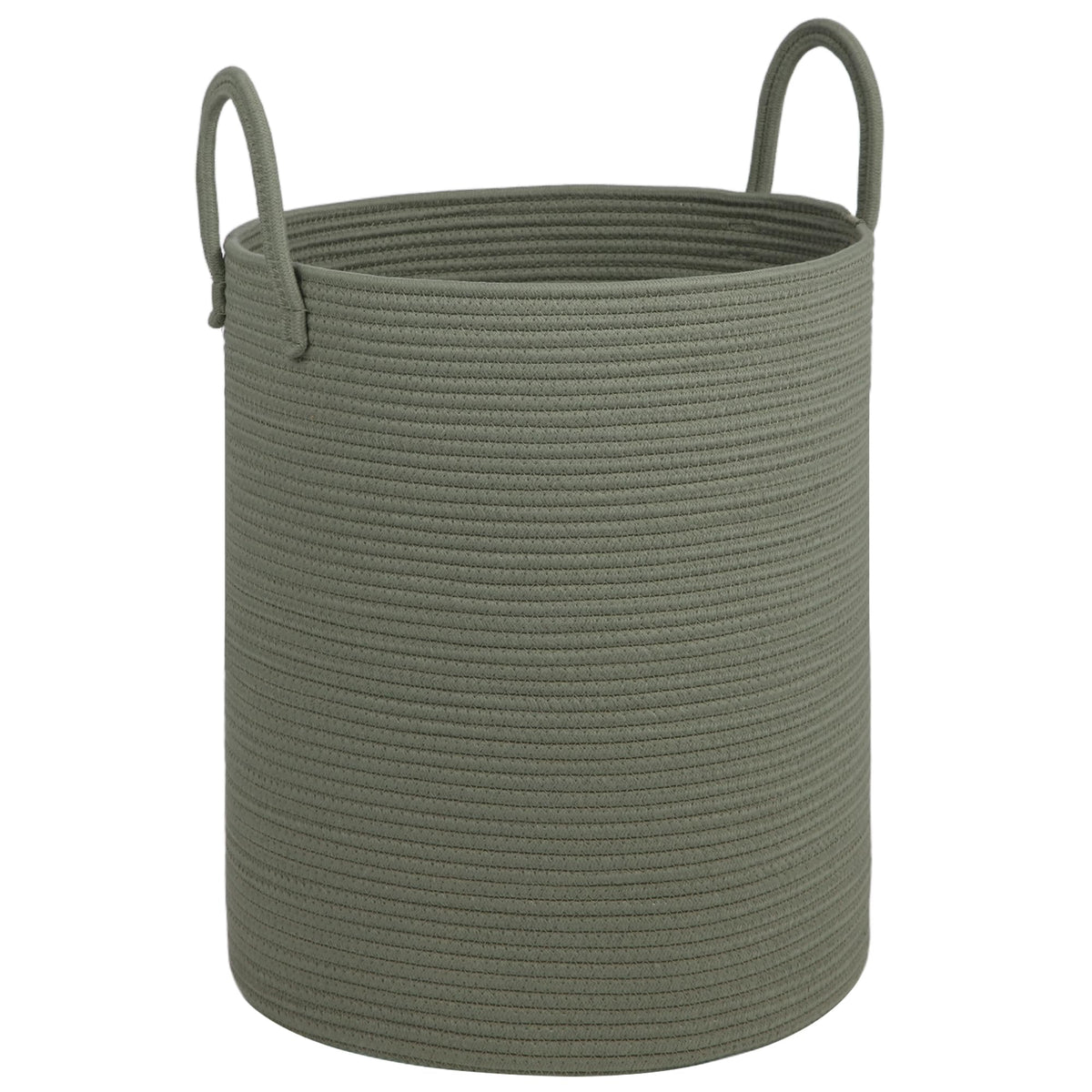 HOBASKET large laundry basket front view highlighting 55L capacity for blankets and laundry