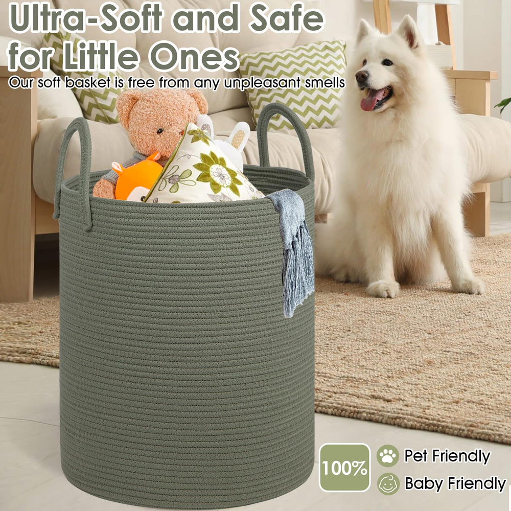 HOBASKET laundry basket woven design adding warmth and texture to spaces