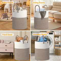 HOBASKET nursery hamper storage ready for baby essentials with gentle material.