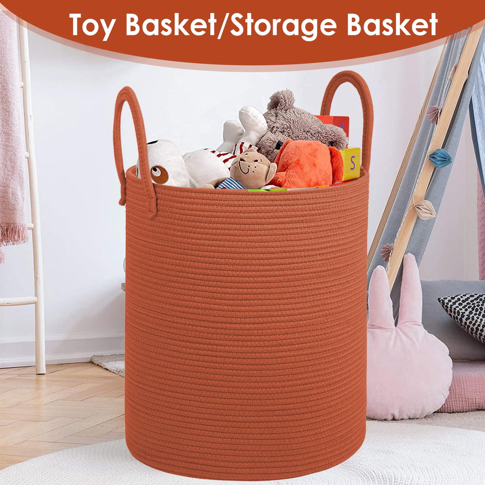 HOBASKET portable lightweight laundry bin with dual handles for easy transport