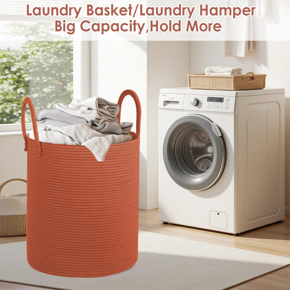 HOBASKET spacious interior laundry basket ready for full loads