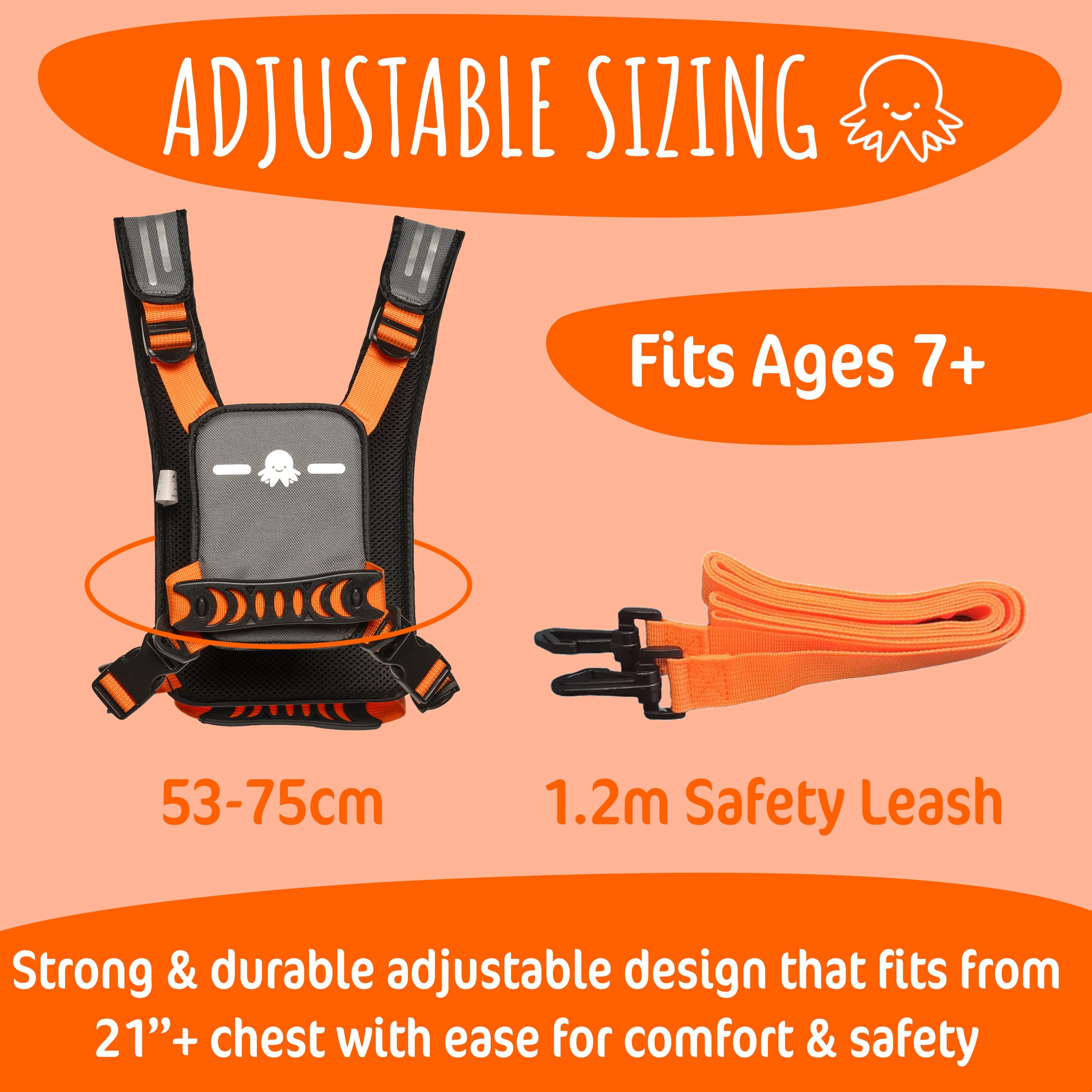 Hobble De Hoo Active XL quick-release buckle enables easy on-off for parents.