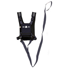 Hobble De Hoo Active XL harness back view blue highlights padded panels for comfort during long days.