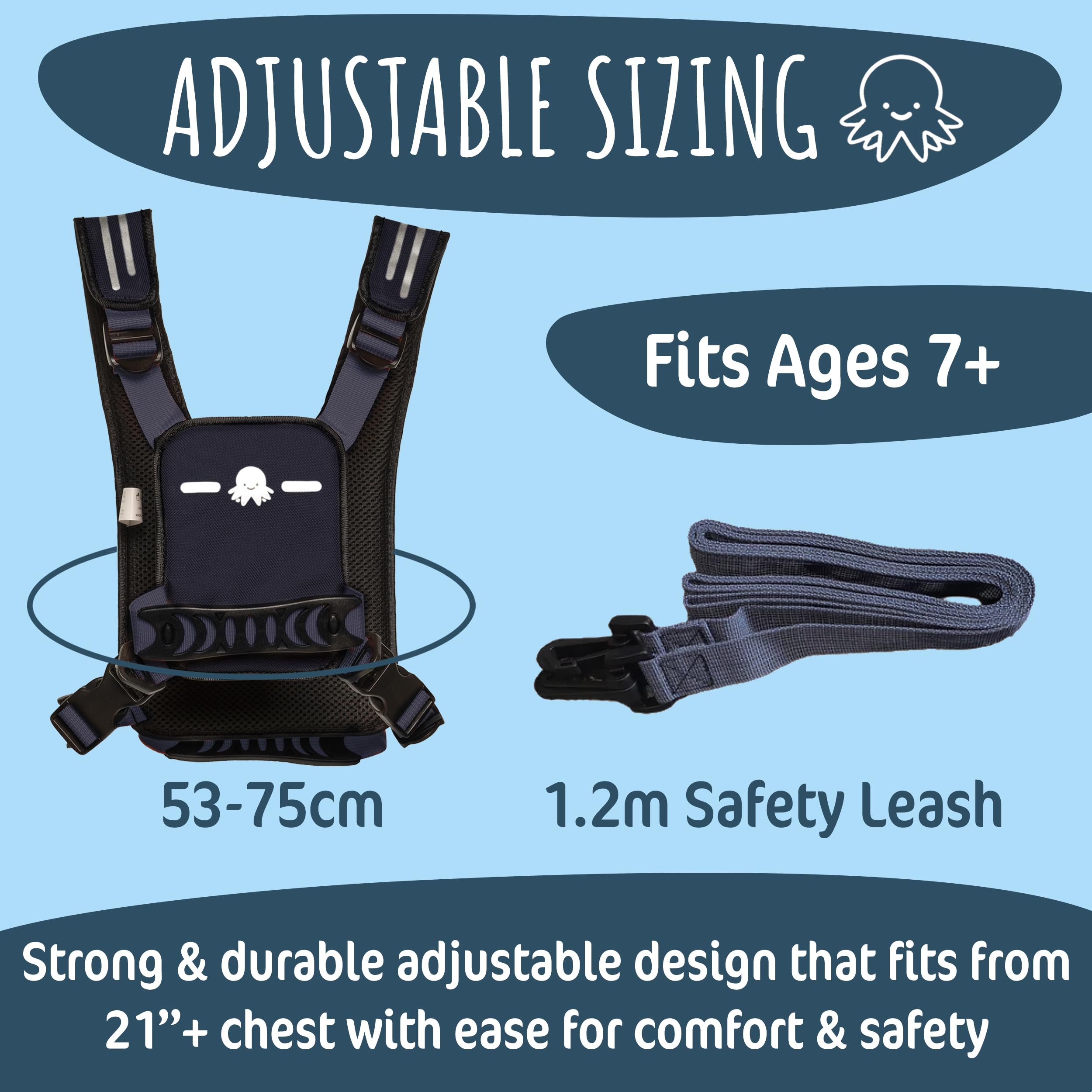 Hobble De Hoo Active XL extended shoulder straps for extra coverage and support.