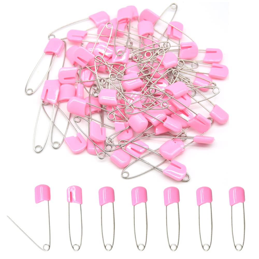 Hocansen pink diaper pin 54mm with safety design for baby use