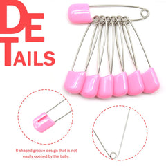 Hocansen stainless steel diaper pin with locking closure for secure use