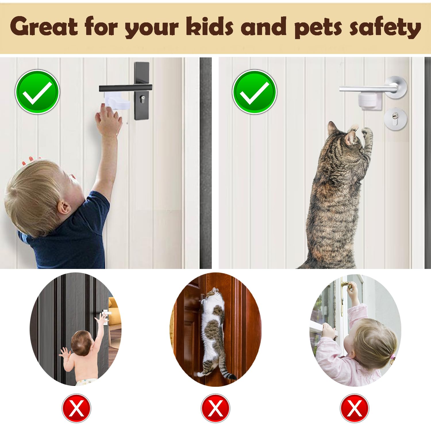 Hoconnie adhesive-backed design ensures secure installation without drilling.