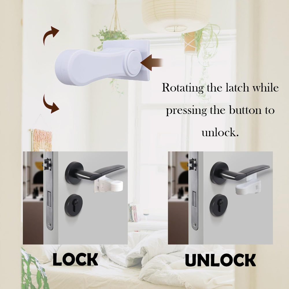 Hoconnie baby safety lock reduces door openings for kids and pets.