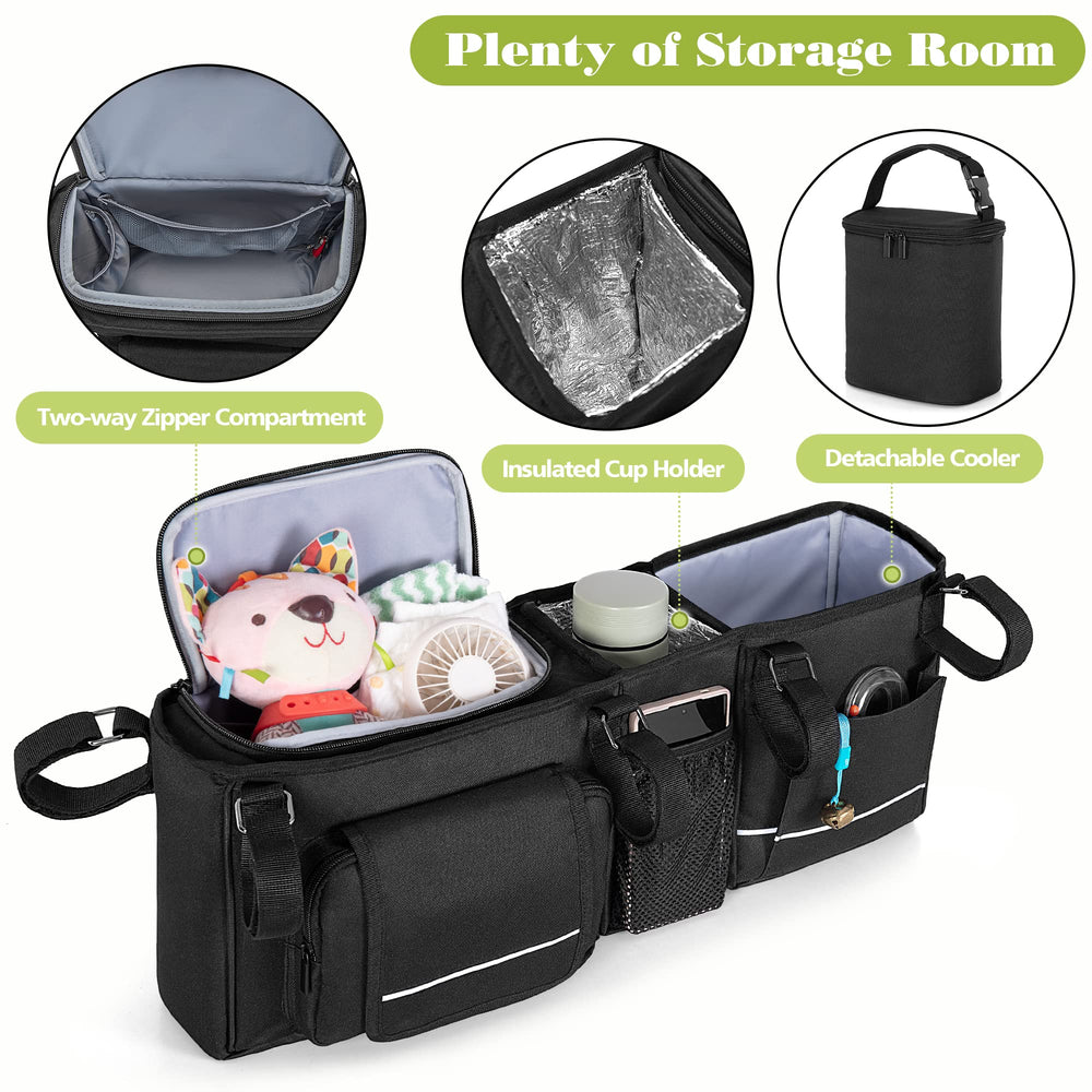 HODRANT insulated cup holder keeps beverages cool and accessible during strolls