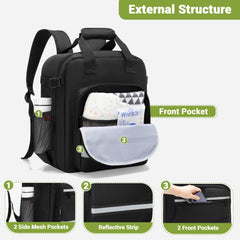 HODRANT stroller bag includes luggage-tag pocket for easy ID during flights