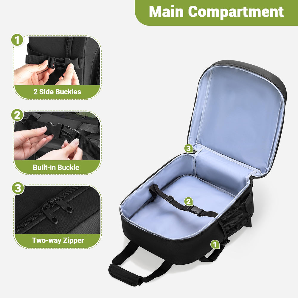 HODRANT lightweight bag features padded straps for comfortable carrying on trips