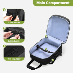 HODRANT lightweight bag features padded straps for comfortable carrying on trips