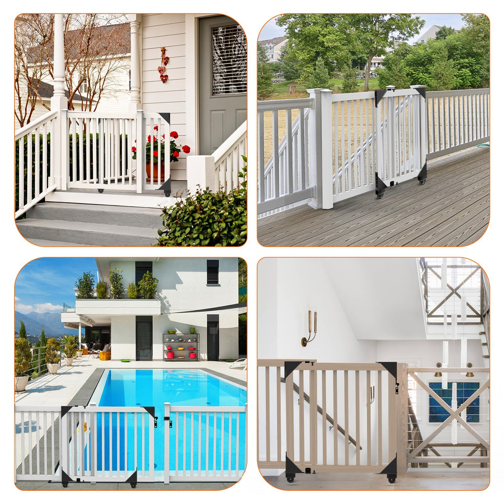 Hoeine sliding gate kit porch-use ready for deck projects