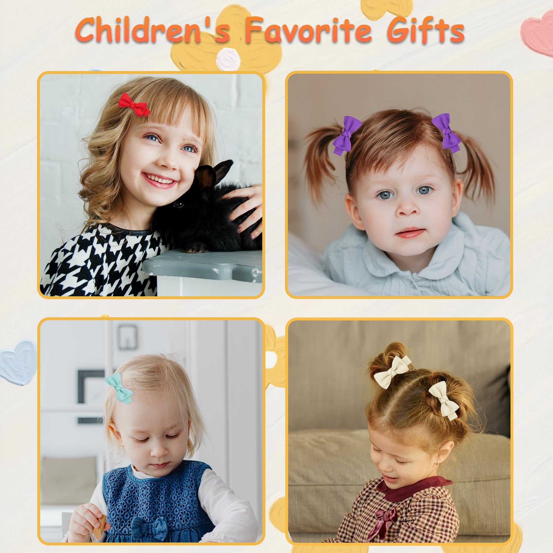 Hoewina baby girl bows styling ideas for daily outfits and parties.