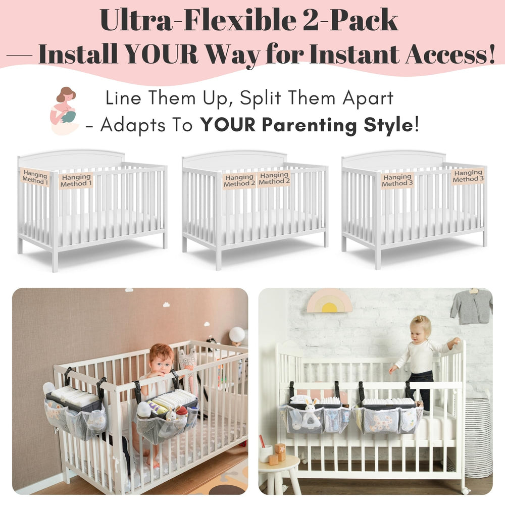 HOGARCOSAS large capacity holds diapers, bottles, and wipes for busy mornings.