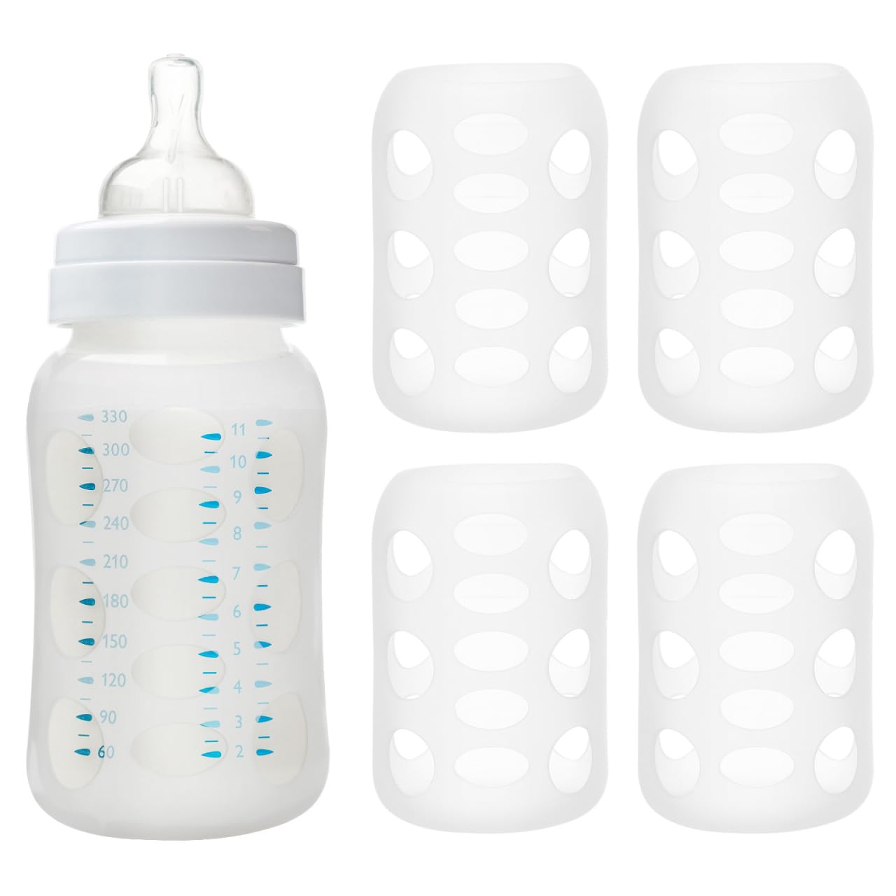 Hohopeti silicone bottle cover anti slip sleeve keeps bottle secure
