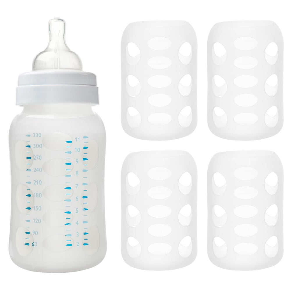 Hohopeti silicone bottle cover anti slip sleeve keeps bottle secure