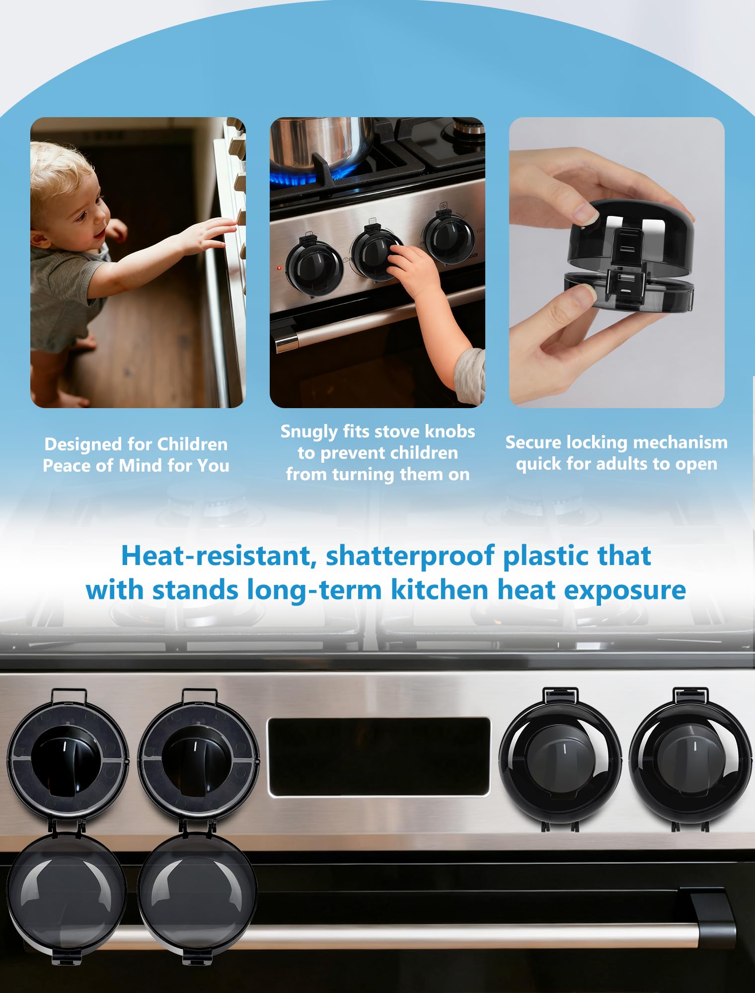 HOIGRBOM covers offer child and pet safety without drilling or adhesives.