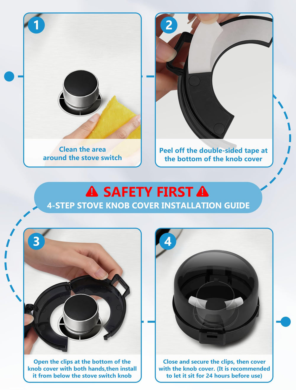 HOIGRBOM 6-pack is easy to remove and reuse for cleaning.