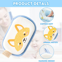 Hokoad baby bath sponge duck aids soft lather during bath time