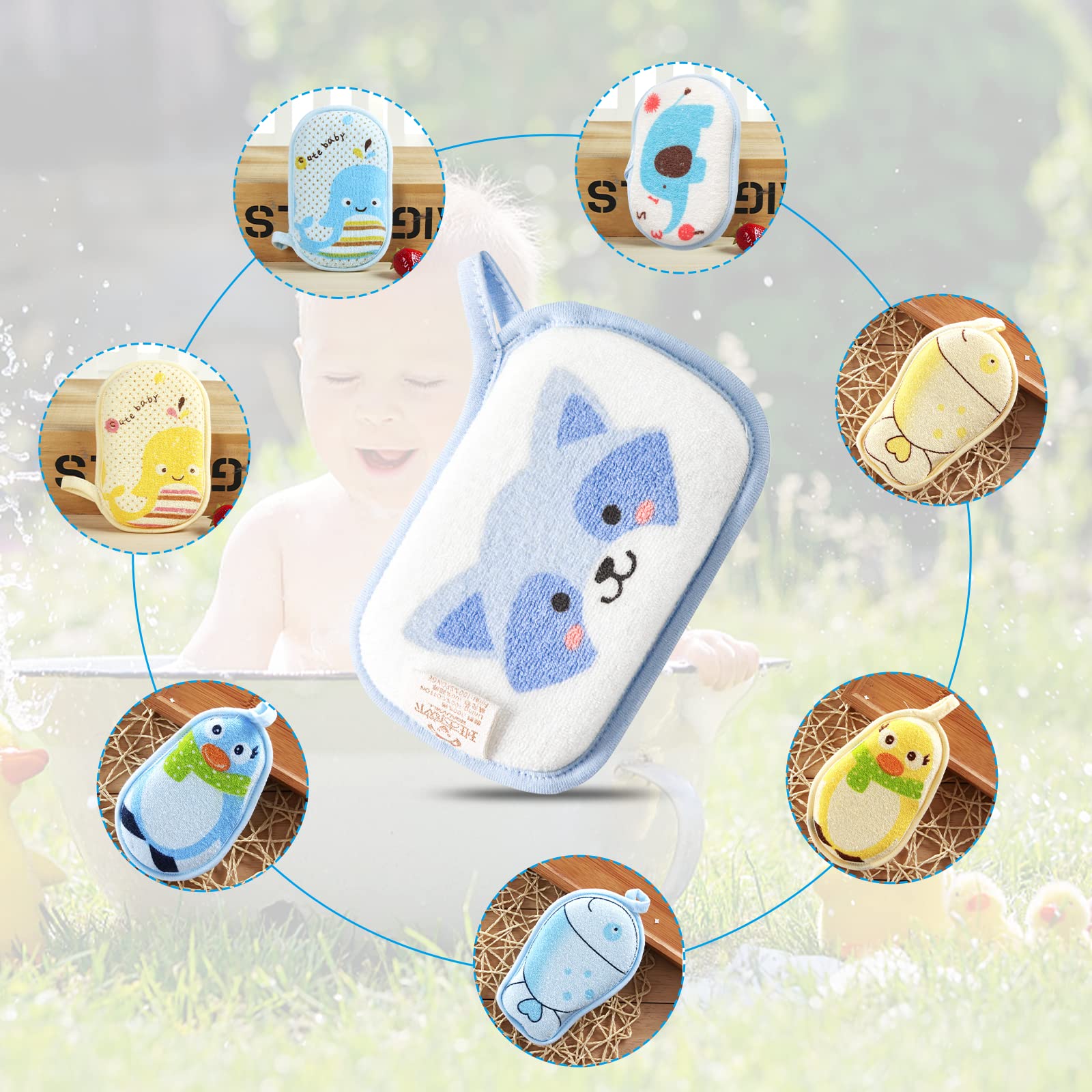 Hokoad durable baby sponge designed for long-lasting use.
