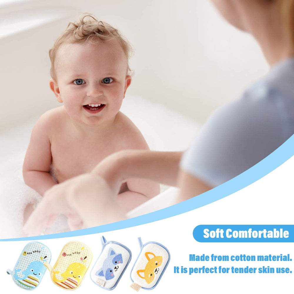Hokoad bath sponge hanging hole enables easy drying and storage.