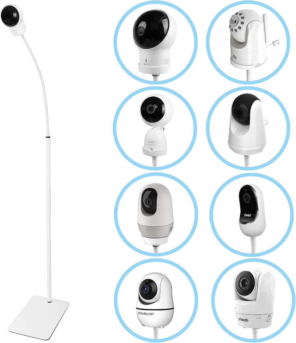 HOLACA floor stand 35-inch compatibility enables secure mounting of many baby monitors
