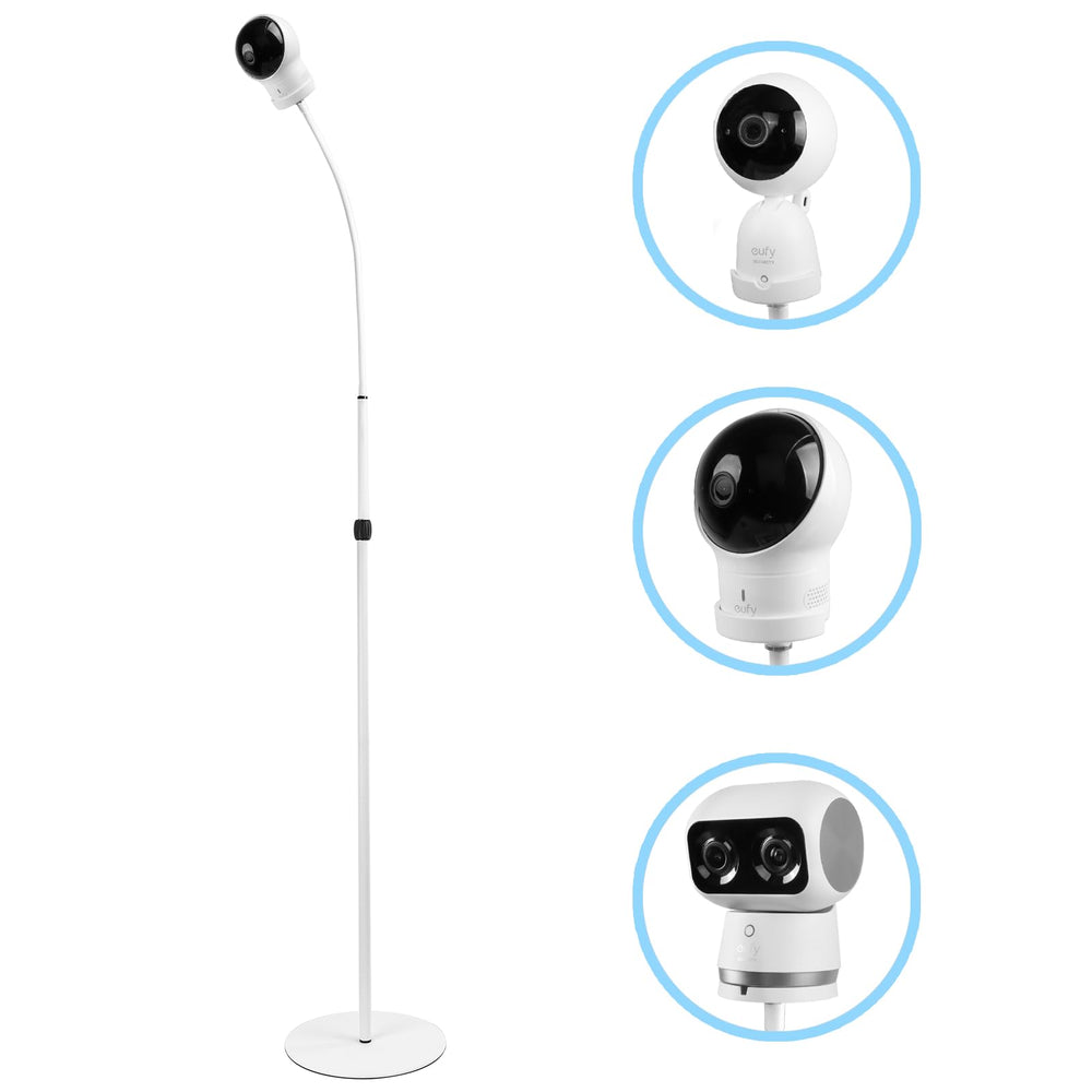 HOLACA floor stand at 36-inch height supports Eufy SpaceView securely for nursery viewing