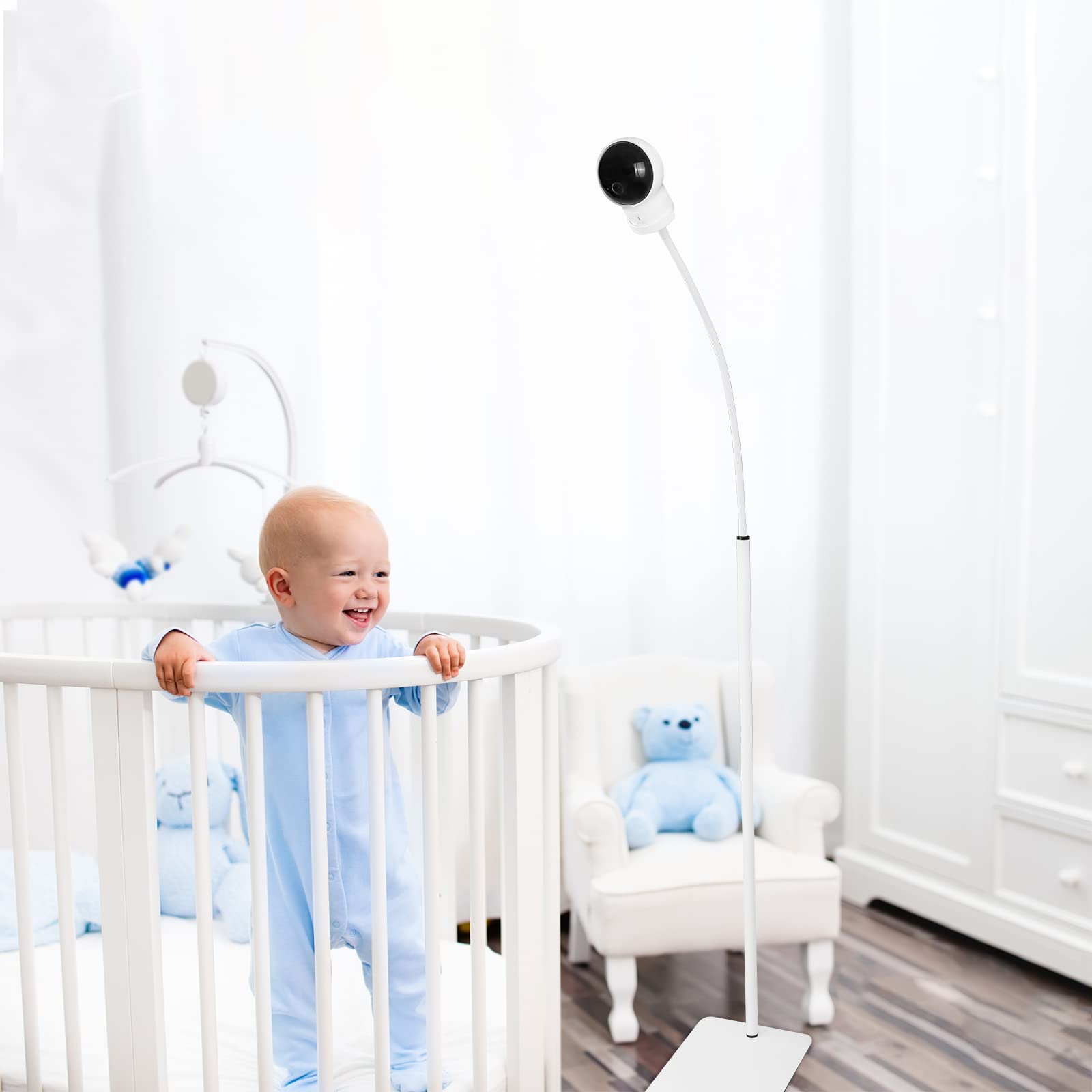 HOLACA floor stand 63-inch extension offers tall viewing angles for bedside monitoring
