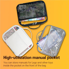 Holay blocks organizer manual pocket inside keeps manuals neatly accessible.